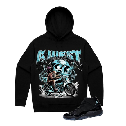G WEST RHINESTONE SOUL RIDER HOODIE