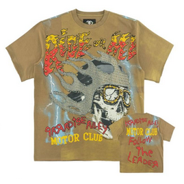 FROST RIDE WITH ME TEE-MOCHA ACID