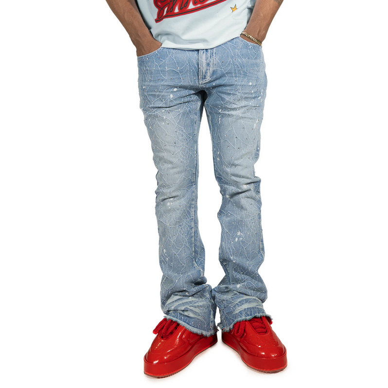 FROST ROMANO STACK STONES JEANS-LT WASH by Frost Originals