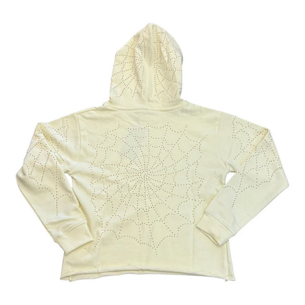 FWRD KIDS SPIDER WEB STONE HOODIE-NAT