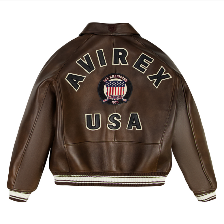 AVIREX ICON COAT VINTAGE BROWN