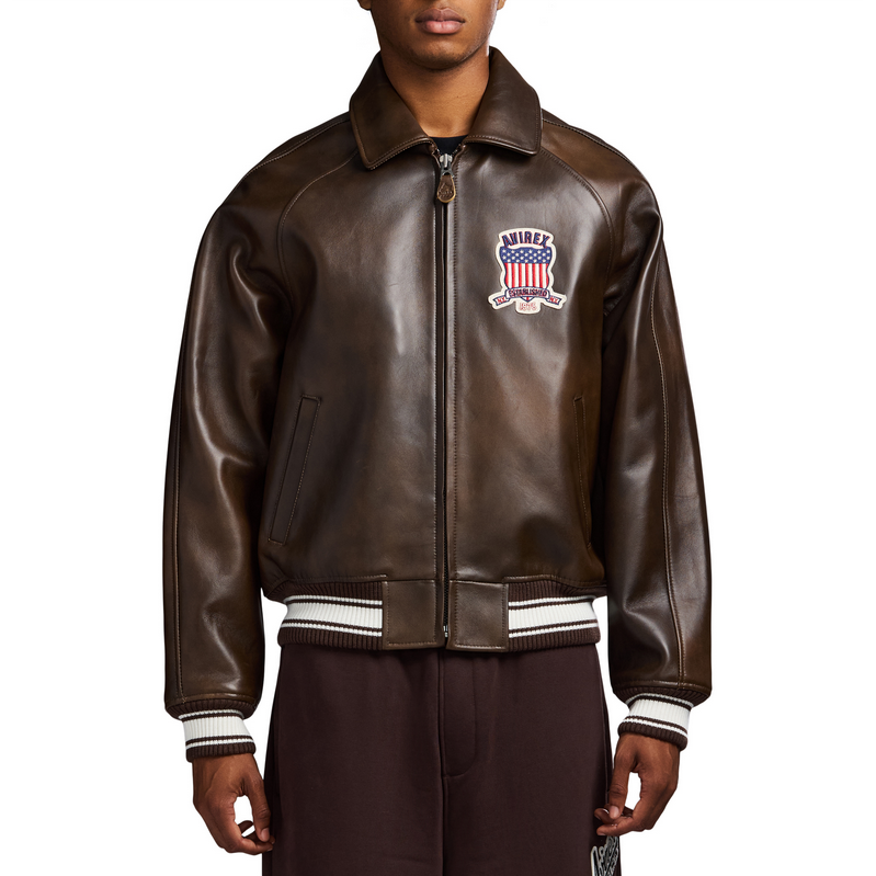 AVIREX ICON COAT VINTAGE BROWN