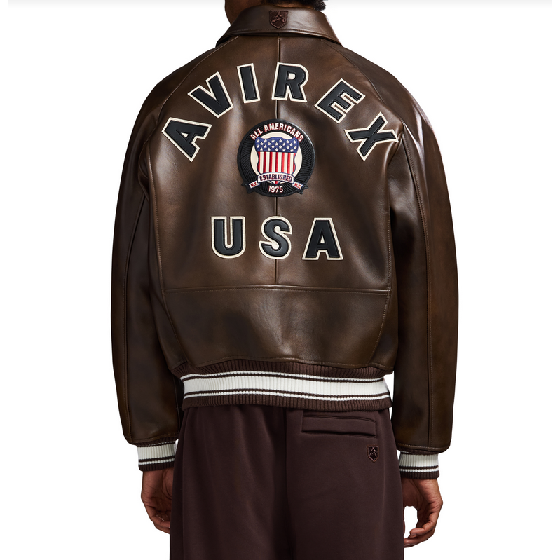 AVIREX ICON COAT VINTAGE BROWN