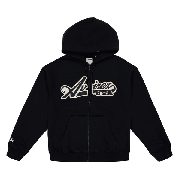 AVIREX ZIP JACKET-BLACK