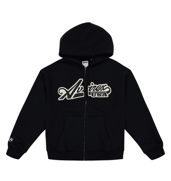 AVIREX ZIP JACKET-BLACK