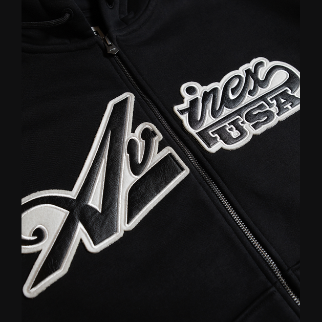 AVIREX ZIP JACKET-BLACK