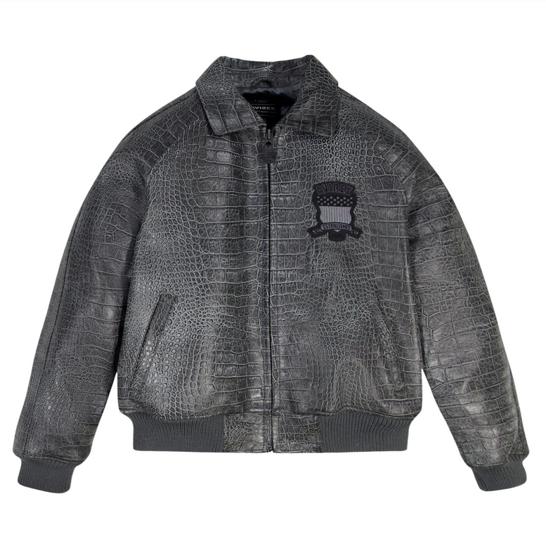 AVIREX CROC ICON JACKET BLACK