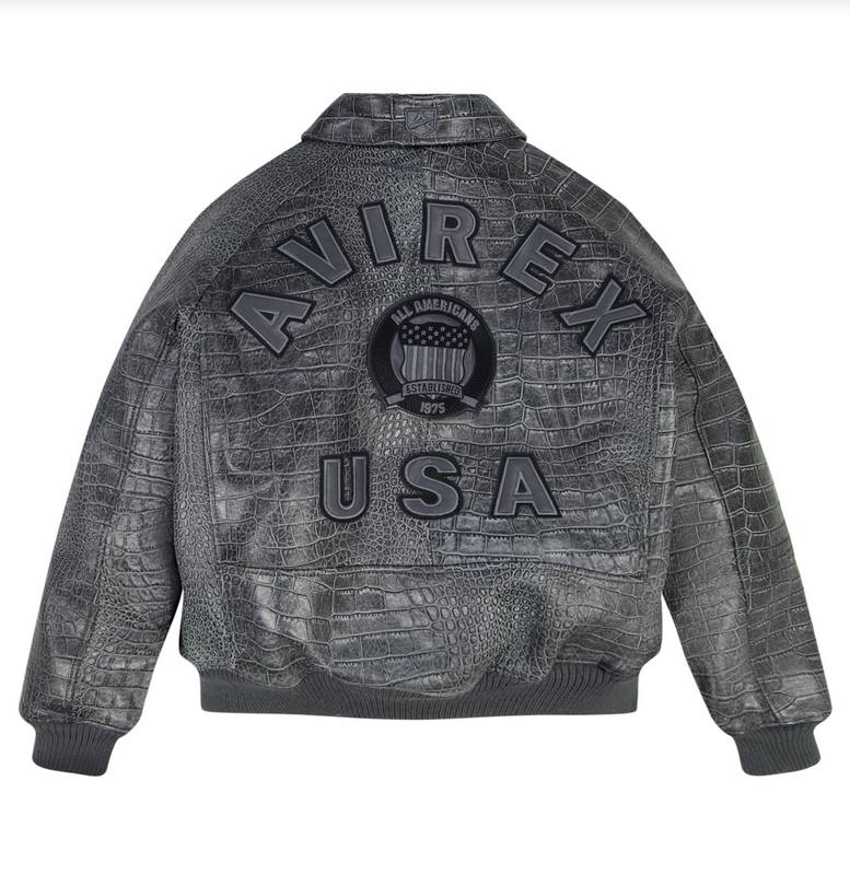 AVIREX CROC ICON JACKET BLACK