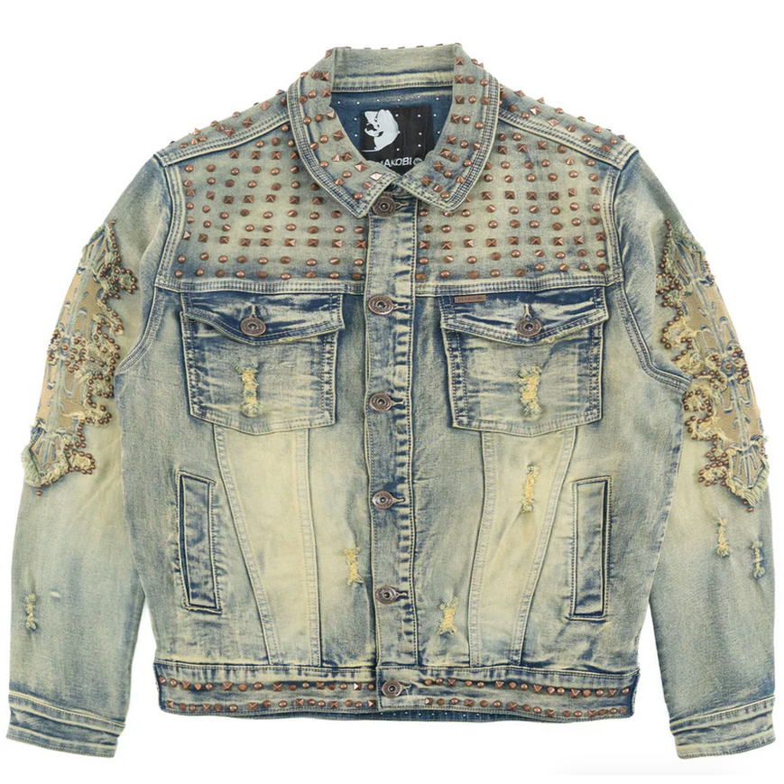 MAKOBI POSITONI DENIM JACKET by MAKOBI