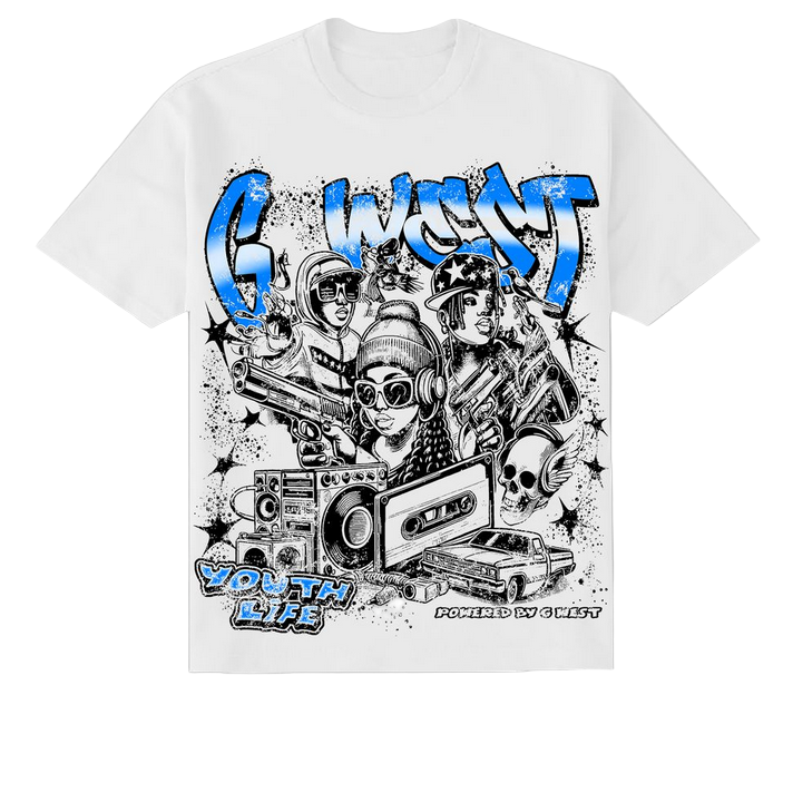 G WEST YOUTH HUSTLE TEE