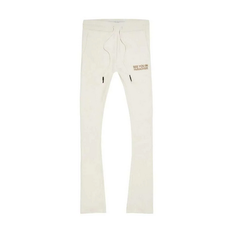 SEE YOU IN PARADISE TONAL STACKED SWEATPANTS