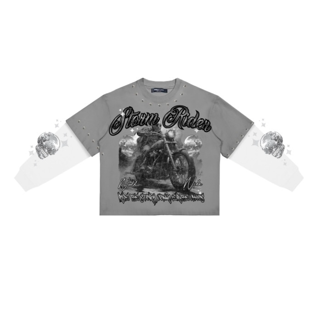 ROKU STORM RIDER BOXY LAYERED LONG SLEEVE TEE by ROKU