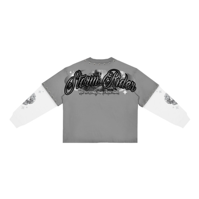 ROKU STORM RIDER BOXY LAYERED LONG SLEEVE TEE by ROKU