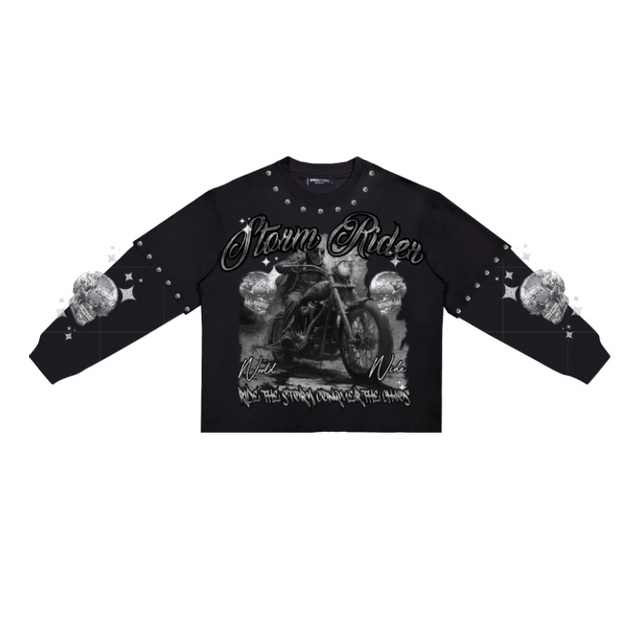 ROKU STORM RIDER BOXY LAYERED LONG SLEEVE TEE