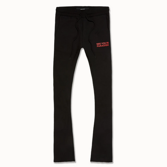 SEE YOU IN PARADISE TONAL STACKED SWEATPANTS by Jordan Craig