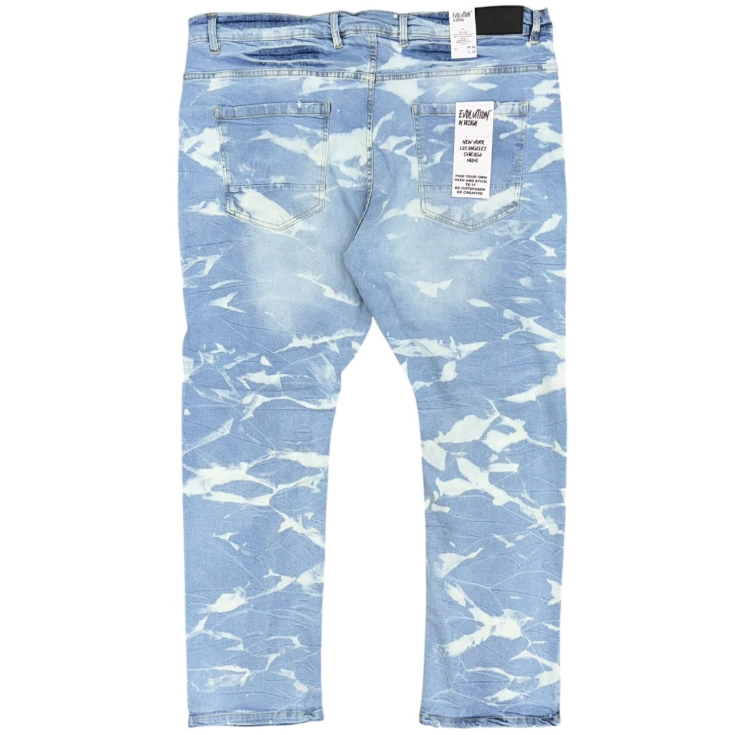 EVOLUTION SLIM COMBAT CARGO JEAN-ICE BLUE