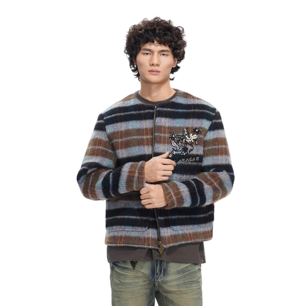 VALABASAS VELOUR JACKET BROWN