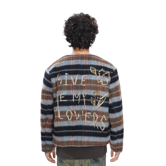 VALABASAS VELOUR JACKET BROWN