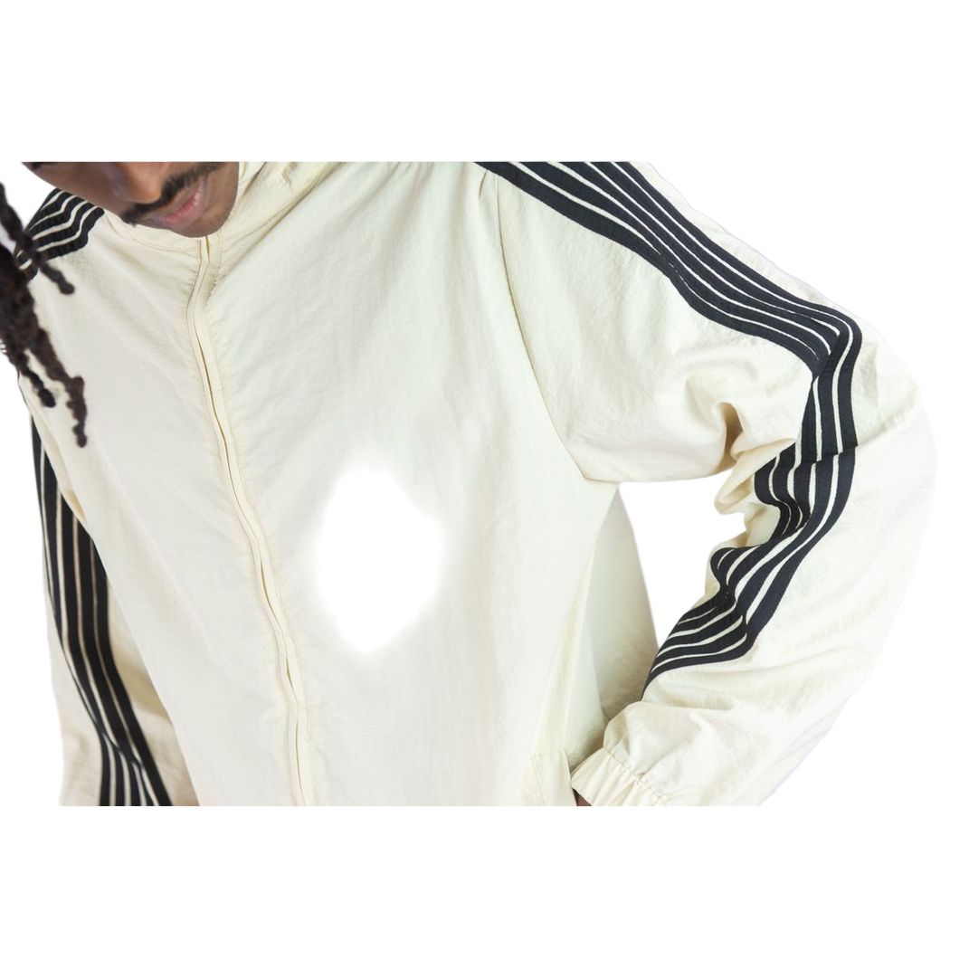 REBEL MINDS BENT STRIPES NYLON JACKET by Rebel Minds