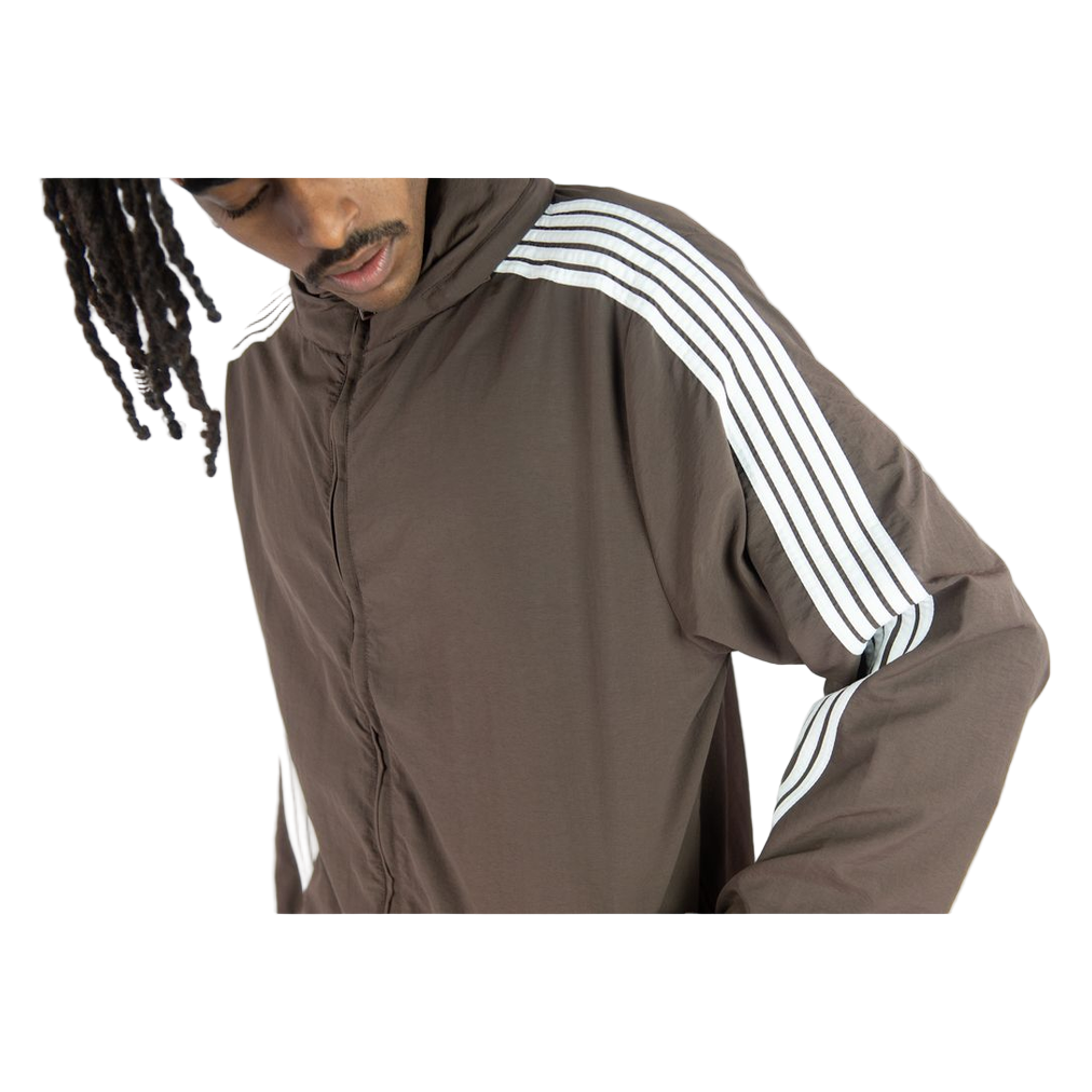 REBEL MINDS BENT STRIPES NYLON JACKET