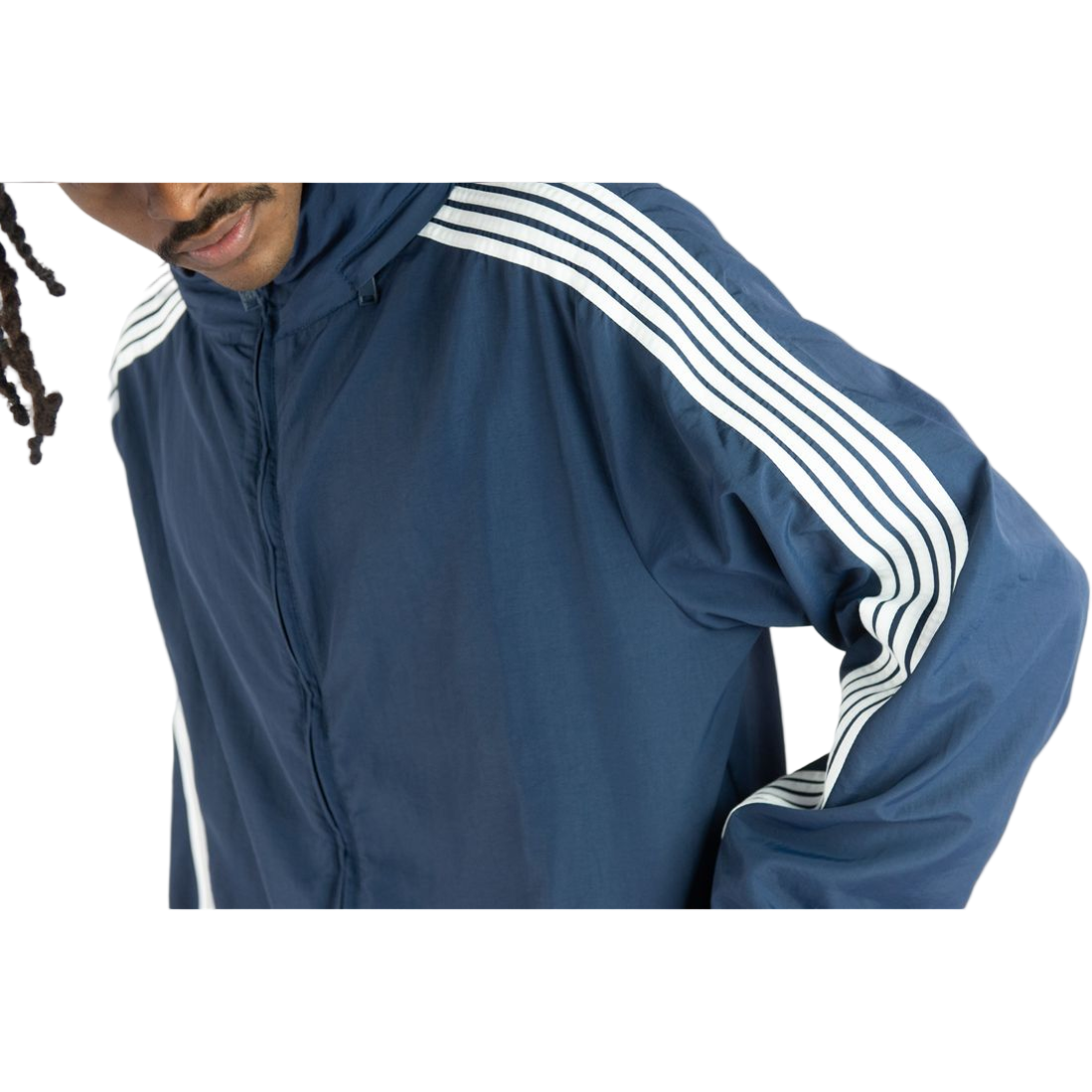 REBEL MINDS BENT STRIPES NYLON JACKET by Rebel Minds