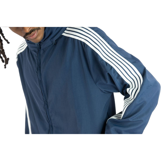 REBEL MINDS BENT STRIPES NYLON JACKET by Rebel Minds