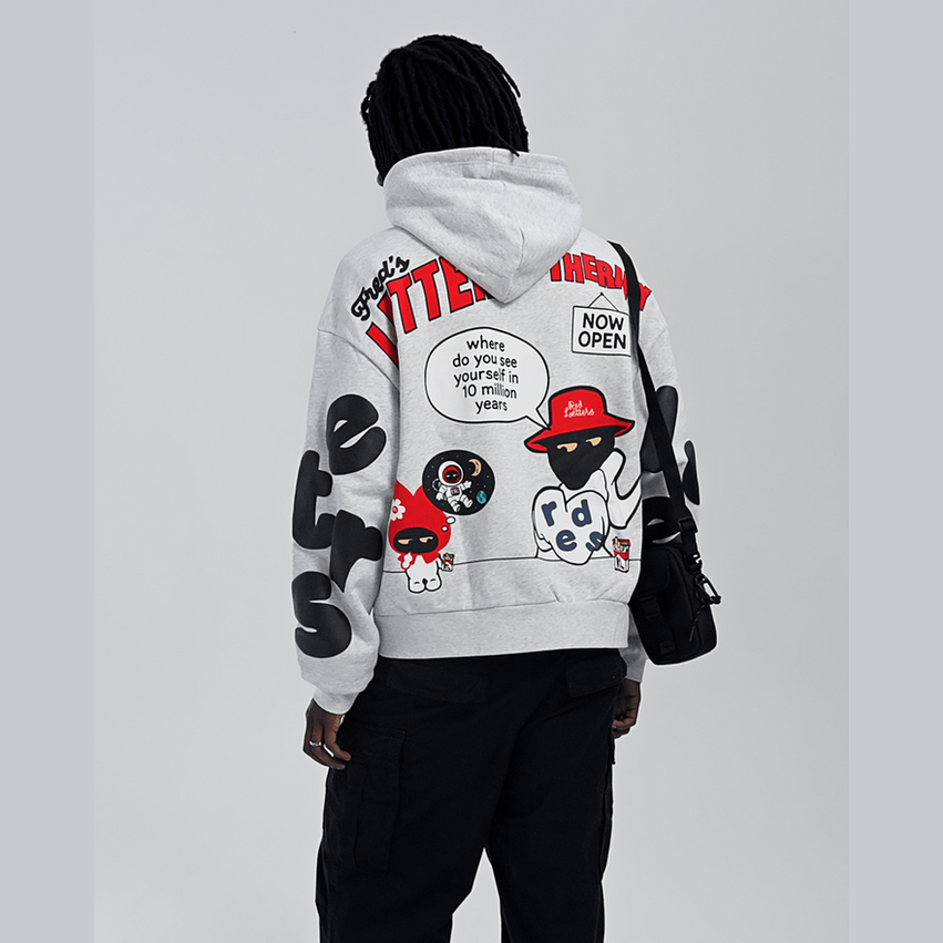 RED LETTERS Therapy Scattered Hoodie by RED LETTERS