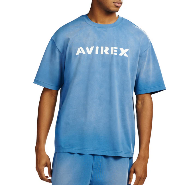 AVIREX DISTRESSED ICON TEE