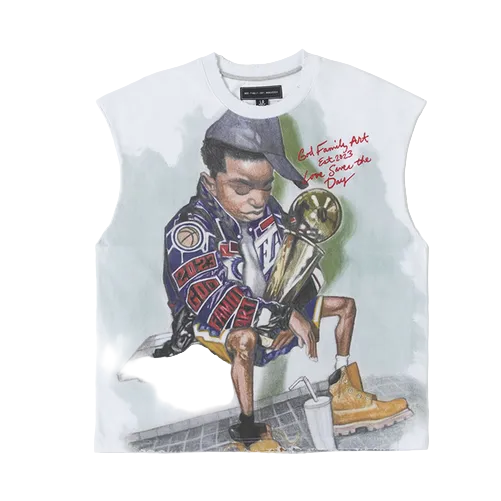 GFA GOD FAMILY ART MUSCLE SHIRT by GFA CLOTHING