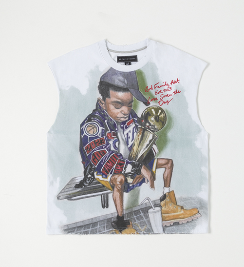 GFA GOD FAMILY ART MUSCLE SHIRT by GFA CLOTHING