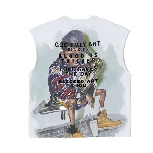 GFA GOD FAMILY ART MUSCLE SHIRT by GFA CLOTHING