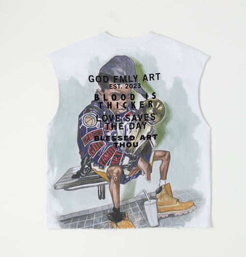GFA GOD FAMILY ART MUSCLE SHIRT by GFA CLOTHING