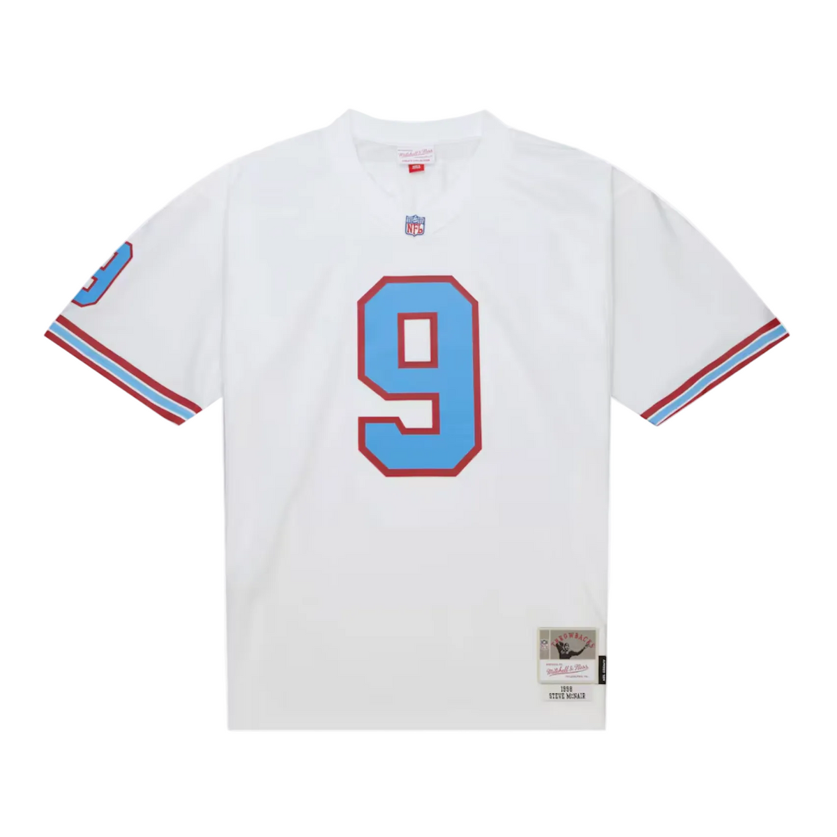 MITCHELL AND NESS TENNESSEE OILERS 1998 WHITE STEVE MCNAIR JERSEY by Mitchell and Ness
