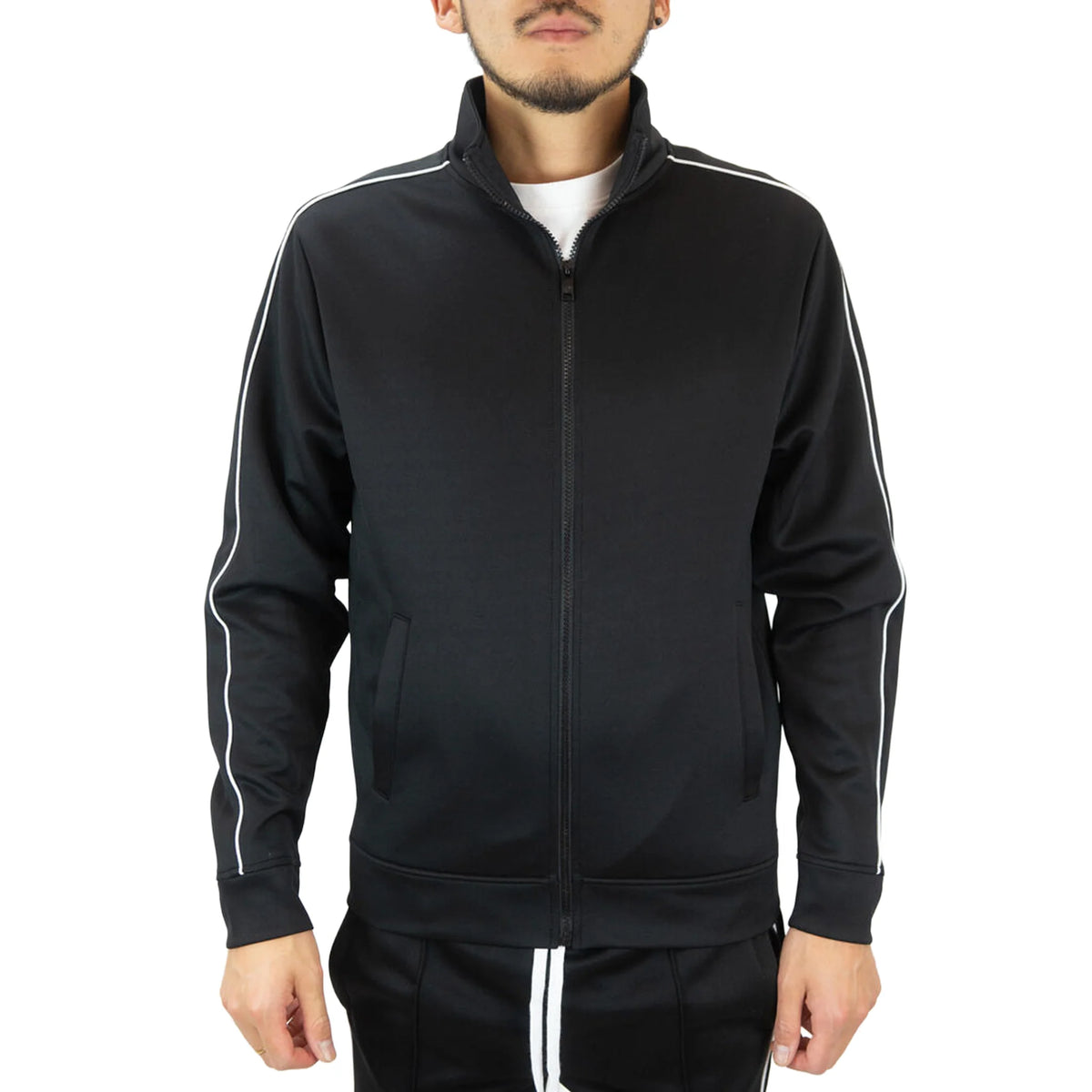 REBEL MINDS BT PIPING TRACK JACKET by Rebel Minds