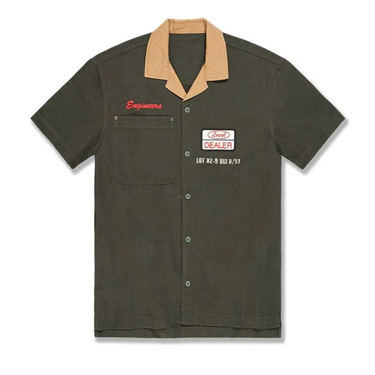 BOYS LOCAL ART DEALER CAMP SHIRT by Jordan Craig