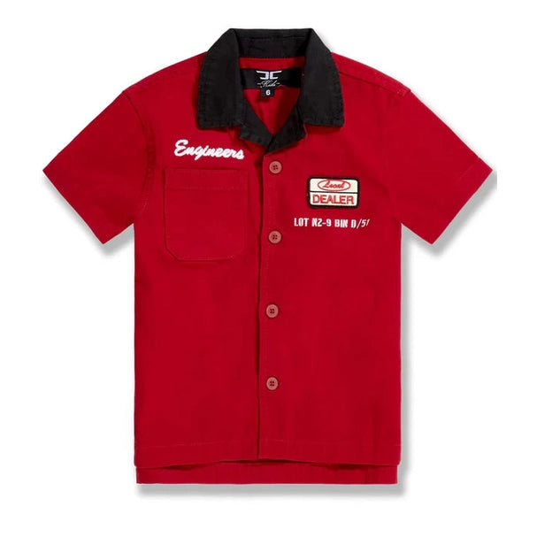 BOYS LOCAL ART DEALER CAMP SHIRT by Jordan Craig