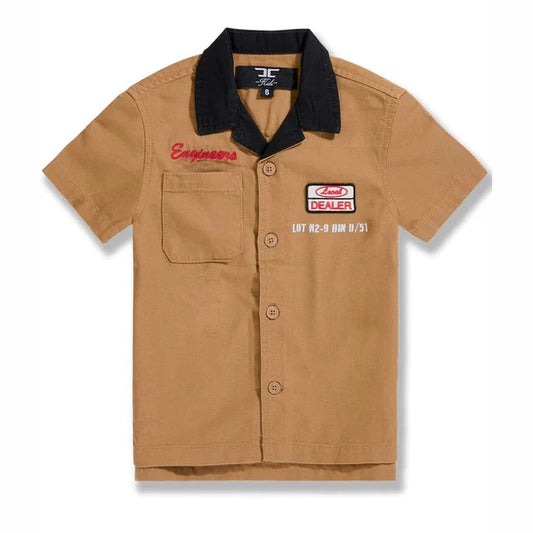BOYS LOCAL ART DEALER CAMP SHIRT by Jordan Craig