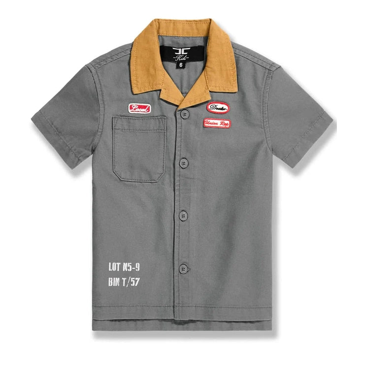 BOYS LOCAL ART DEALER CAMP SHIRT by Jordan Craig