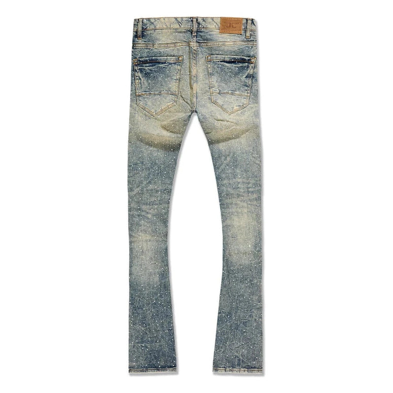 JORDAN CRAIG STACKED & CRYSTAL JEANS by Jordan Craig