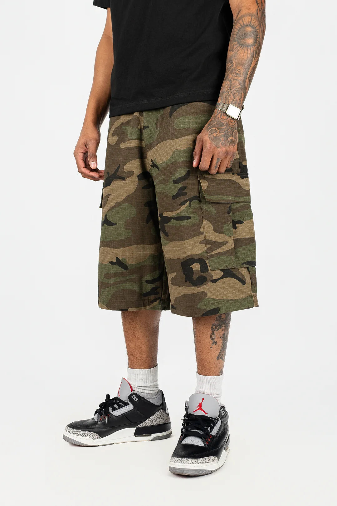 DAY1NE RIPSTOP BAGGY CARGO SHORTS by DAY1NE