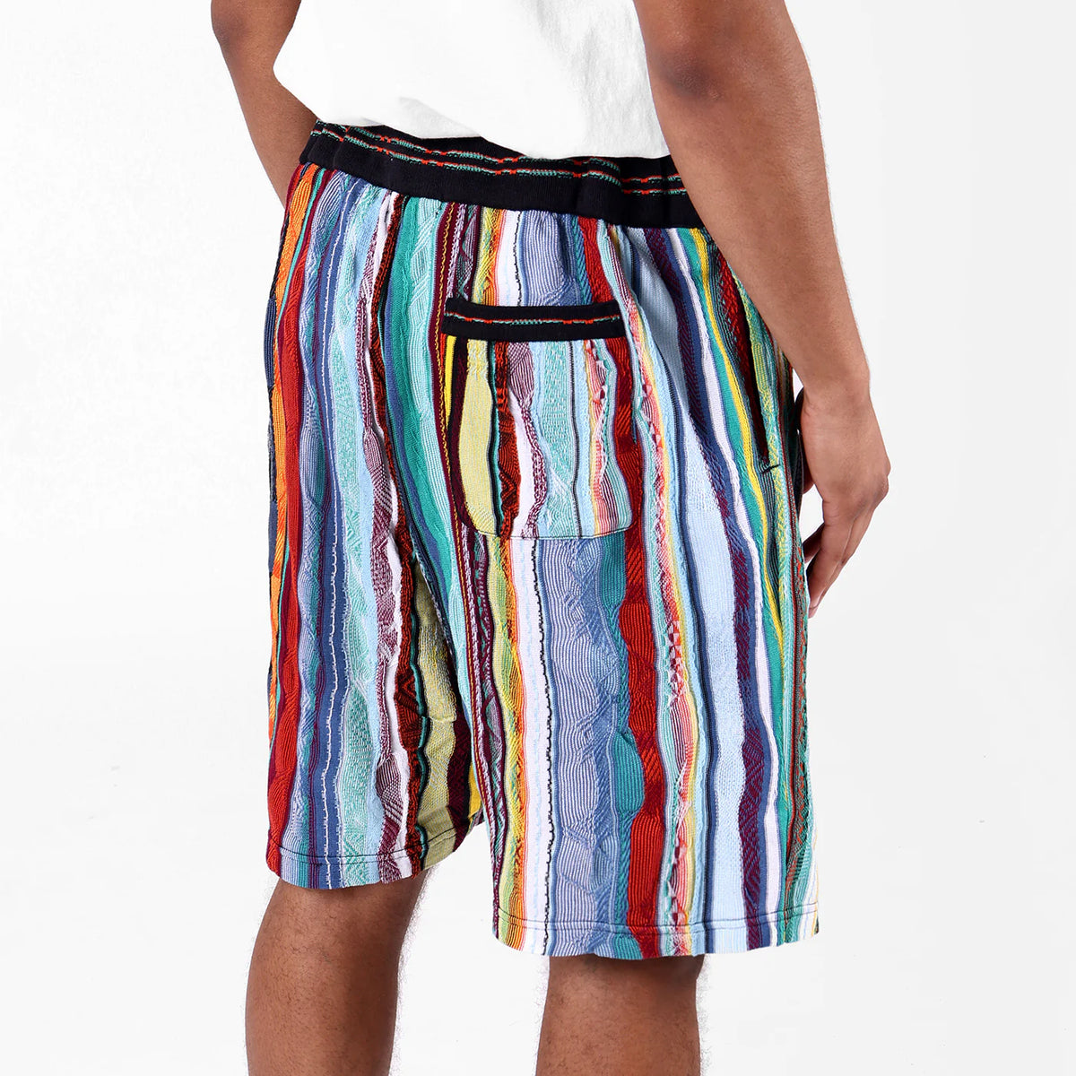 COOGI Light Weight Sweater Knit Shorts in Jade Black by COOGI