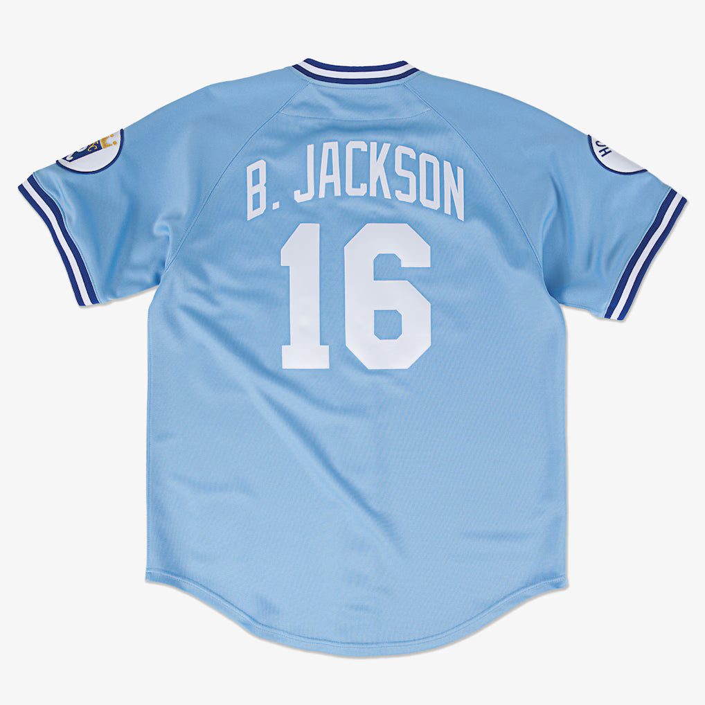 MITCHELL AND NESS MLB KANSAS CITY ROYALS 1987 BO JACKSON ROYALS JERSEY by Mitchell and Ness