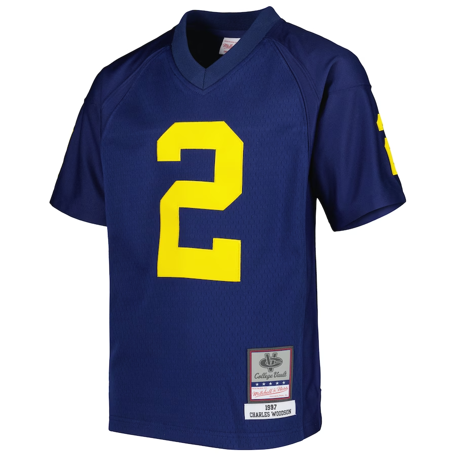 MITCHELL AND NESS MICHIGAN WOLVERINES 1997 CHARLES WOODSON JERSEY by Mitchell and Ness