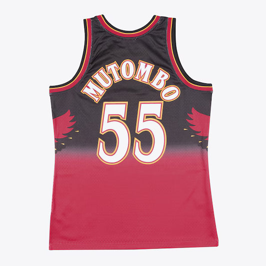 MITCHELL AND NESS NBA SWINGMAN ROAD JERSEY ATLANTA HAWKS 1996 DIKEMBE MUTOMBO by Mitchell and Ness
