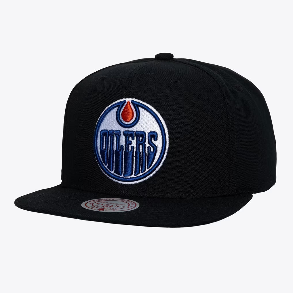 MITCHELL & NESS EDMONTON OILERS TOP SPOT VINTAGE SNAPBACK HAT by Mitchell and Ness