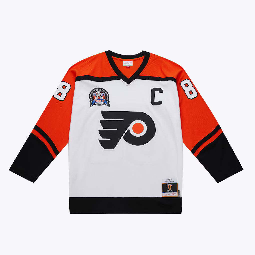 NHL WHITE JERSEY PHILADELPHIA FLYERS 1996 ERIC LINDROS