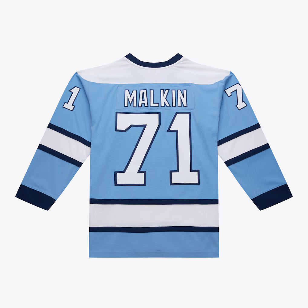 NHL LIGHT BLUE JERSEY PITTSBURG PENGUINS 2008 EVGENI MALKIN