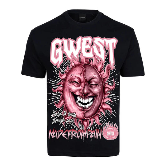 G WEST RHINESTONE PAIN & PEACE TEE by G-WEST