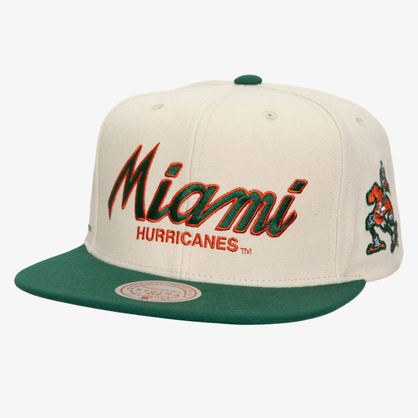 MITCHELL AND NESS MIAMI HURRICANES HATS by Mitchell and Ness