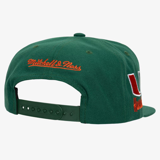MITCHELL AND NESS MIAMI HURRICANES HATS by Mitchell and Ness